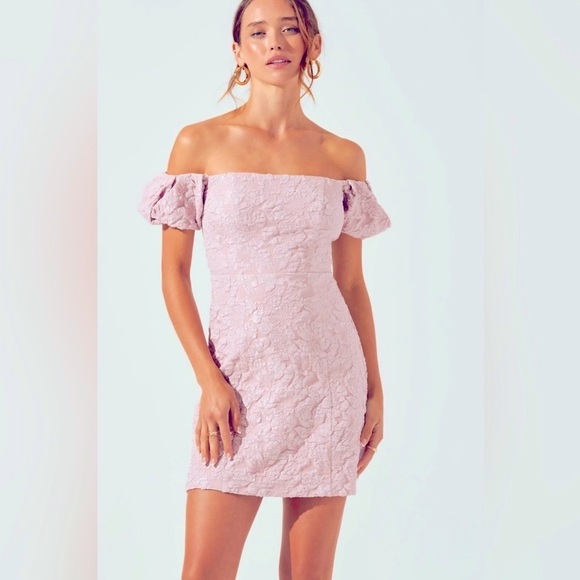 NEW ASTR THE LABEL- JACQUARD mini dress - Picture 3 of 11